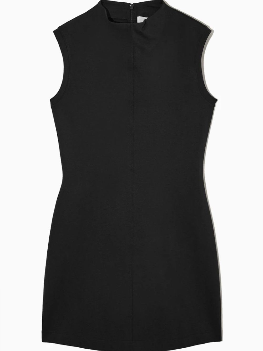 COS Slim-Fit Mock-Neck Mini Dress - Picture 2 of 7